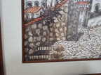 Original Signed Framed Watercolour Silver Taxco Cathedral Mexico #7