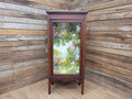 Antique Edwardian Inlaid Glazed Display Cabinet Butterfly Backed Drinks Cabinet