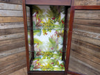 Antique Edwardian Inlaid Glazed Display Cabinet Butterfly Backed Drinks Cabinet