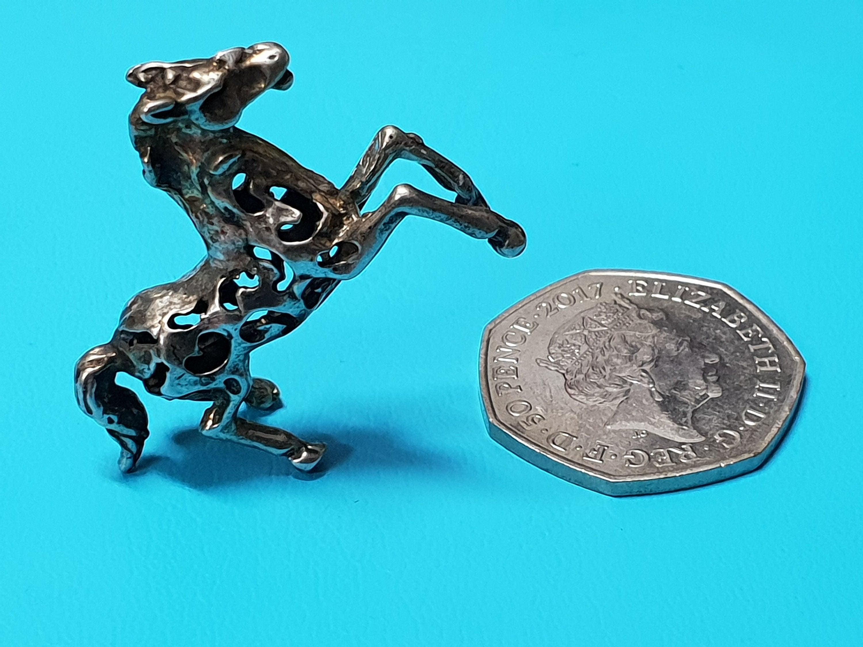 Silver Prancing Horse (Hallmarked 800) Figurine