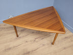 Rare Mid Century Large Danish Triangular Teak Coffee Table