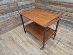 Mid Century 1960's Teak Drinks Trolley by Bowa of Denmark Cocktail Tea Trolley