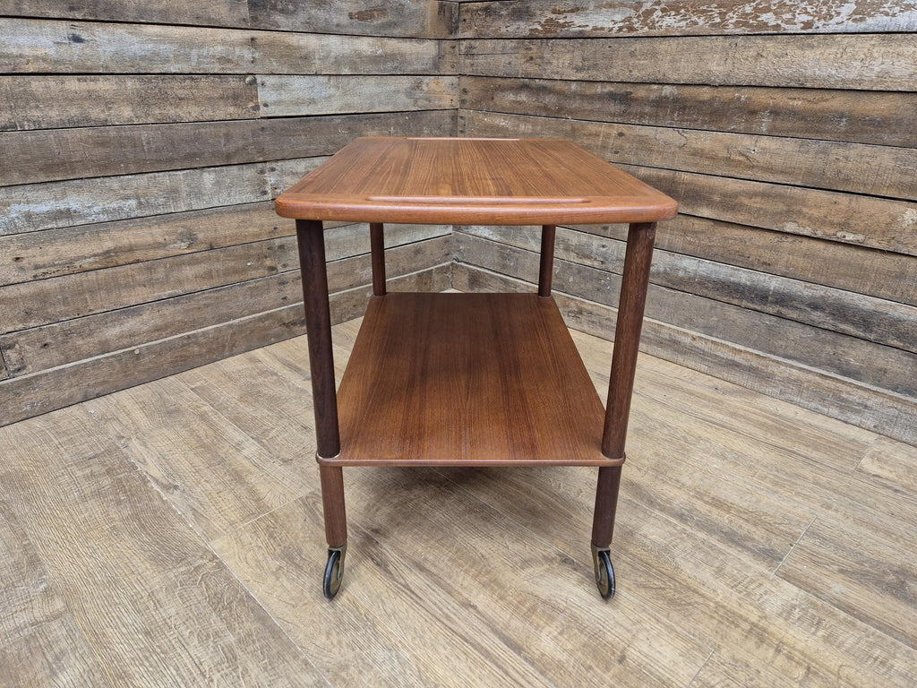 Mid Century 1960's Teak Drinks Trolley by Bowa of Denmark Cocktail Tea Trolley