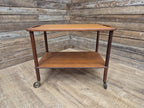 Mid Century 1960's Teak Drinks Trolley by Bowa of Denmark Cocktail Tea Trolley