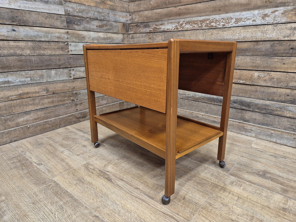 Mid Century G Plan Danish Influenced Drop Leaf Teak Drinks Tea Cocktail Trolley