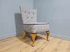 Mid Century Vintage Refurbished And Upholstered Nursing Chair Fireside Chair
