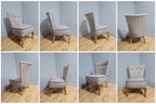 Mid Century Vintage Refurbished And Upholstered Nursing Chair Fireside Chair