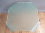 Modernist Curved Frosted Glass Square Coffee Table 2 Available
