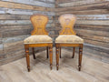 Pair of Antique Victorian Oak Shield-Back Chairs c.1880