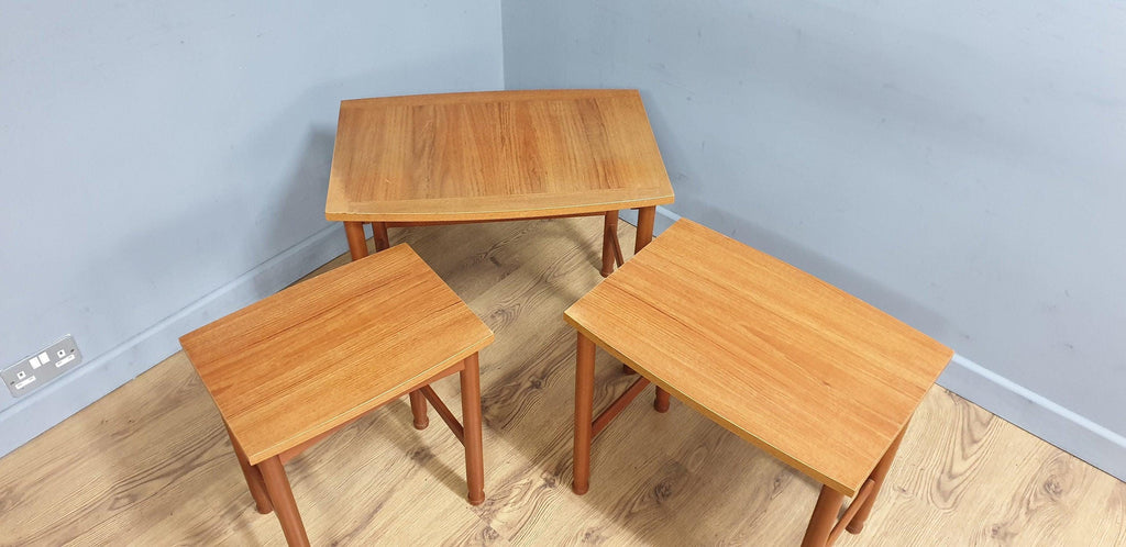 Mid Century Schreiber Nest of Three Tables Vintage Retro