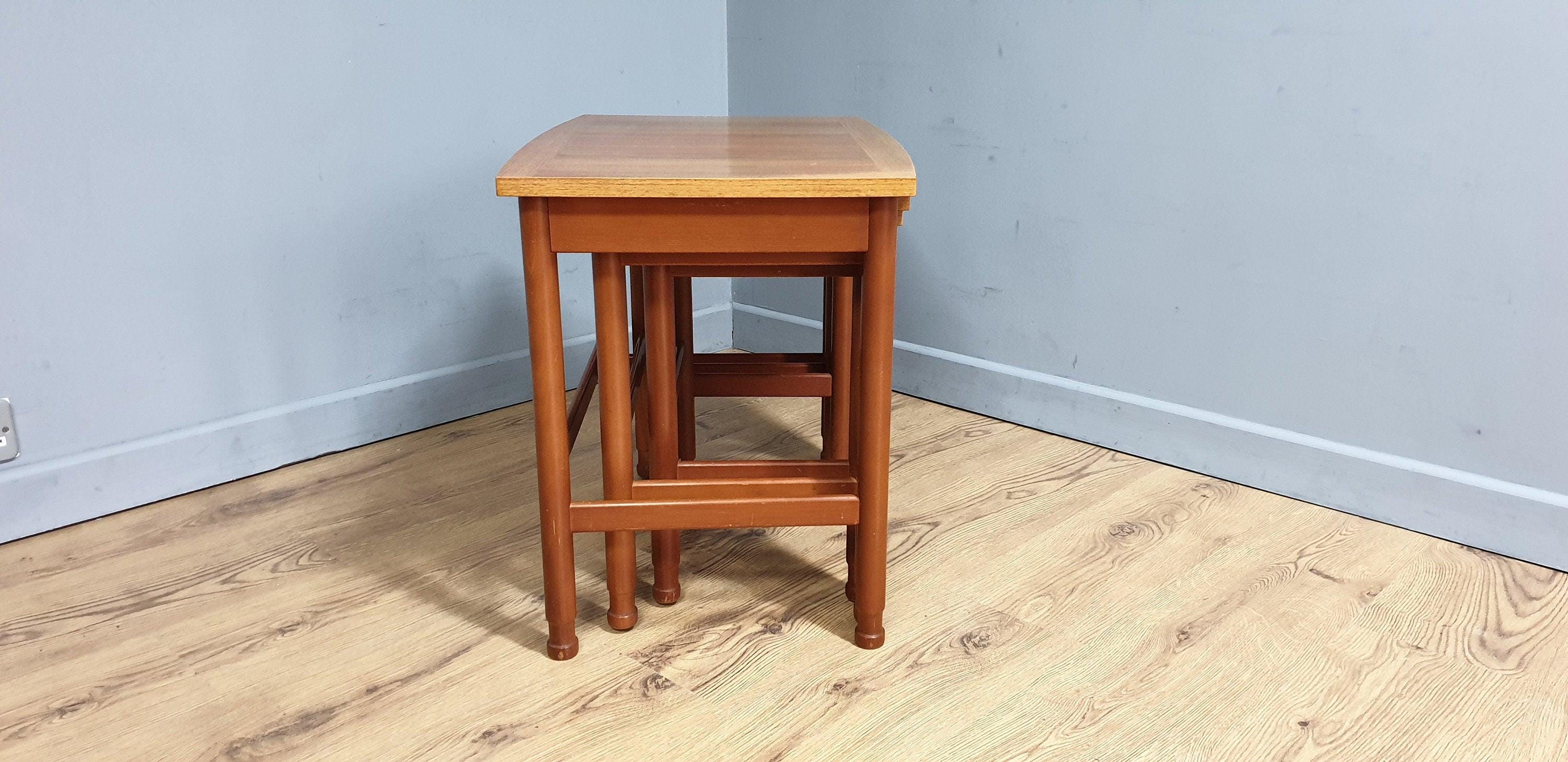 Mid Century Schreiber Nest of Three Tables Vintage Retro