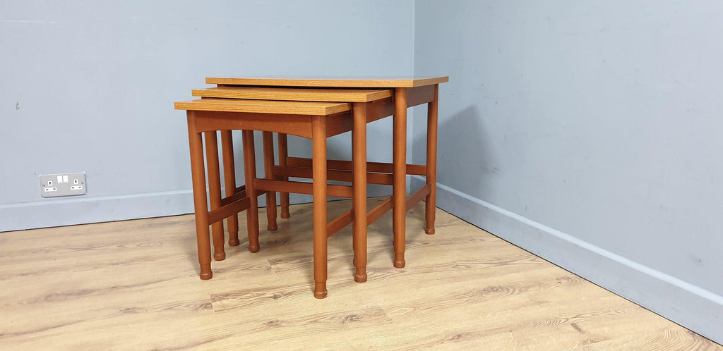 Mid Century Schreiber Nest of Three Tables Vintage Retro