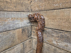 Vintage Hand Crafted Carved Dragon Head Wooden Walking Stick