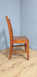 Vintage Single Chapel Style Desk Chair, Hall Chair, Bedroom Chair