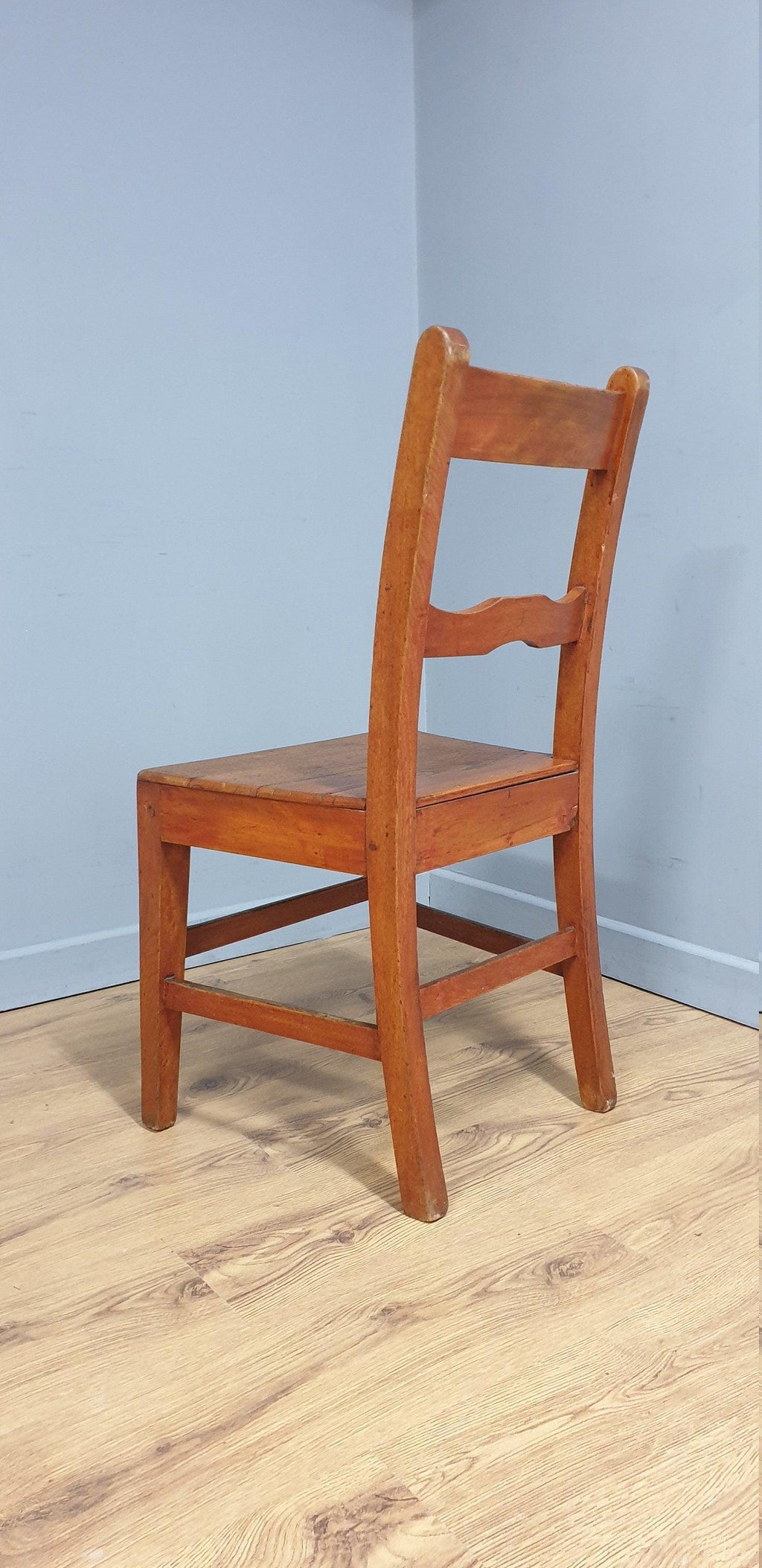 Vintage Single Chapel Style Desk Chair, Hall Chair, Bedroom Chair
