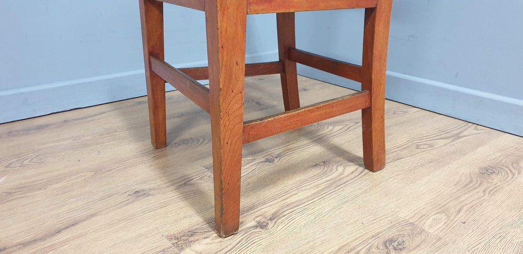 Vintage Single Chapel Style Desk Chair, Hall Chair, Bedroom Chair
