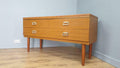 Retro Four Drawer Mid Century Mirrored Dressing Table Sideboard Pin Legs