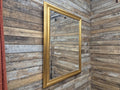 Gold Framed Red Flecked Mantle Gilt Style Wall Mirror Large