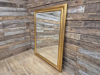 Gold Framed Red Flecked Mantle Gilt Style Wall Mirror Large