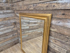 Gold Framed Red Flecked Mantle Gilt Style Wall Mirror Large