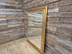 Gold Framed Red Flecked Mantle Gilt Style Wall Mirror Large