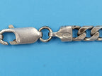 Vintage Sterling Silver Chunky Curb Link Chain Necklace 25.5g 25cm Long