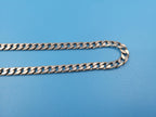 Vintage Sterling Silver Chunky Curb Link Chain Necklace 25.5g 25cm Long