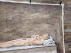 Large 6x7.5ft Contemporary Oil Painting Male Nude on Bed Figurative Modern Art