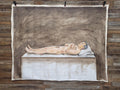 Large 6x7.5ft Contemporary Oil Painting Male Nude on Bed Figurative Modern Art