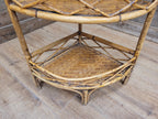 Antique Three Tier Corner Bamboo Whatnot Plant Stand