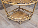 Antique Three Tier Corner Bamboo Whatnot Plant Stand