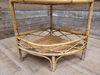 Antique Three Tier Corner Bamboo Whatnot Plant Stand