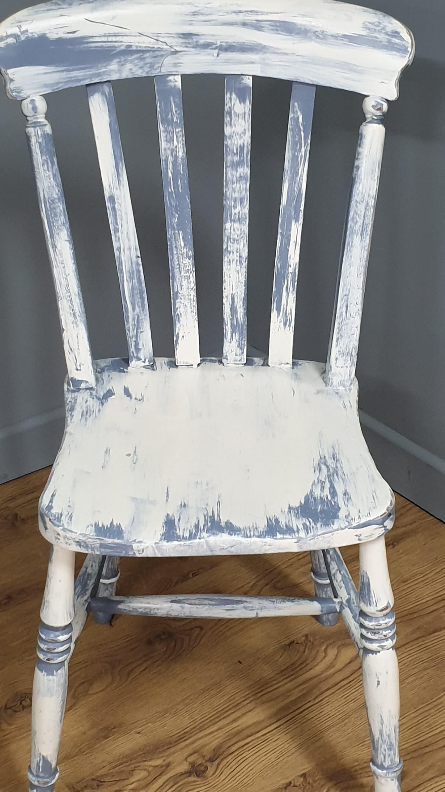 Hand Painted Up-cycled Shabby Chic Kitchen Chair Distressed Chair
