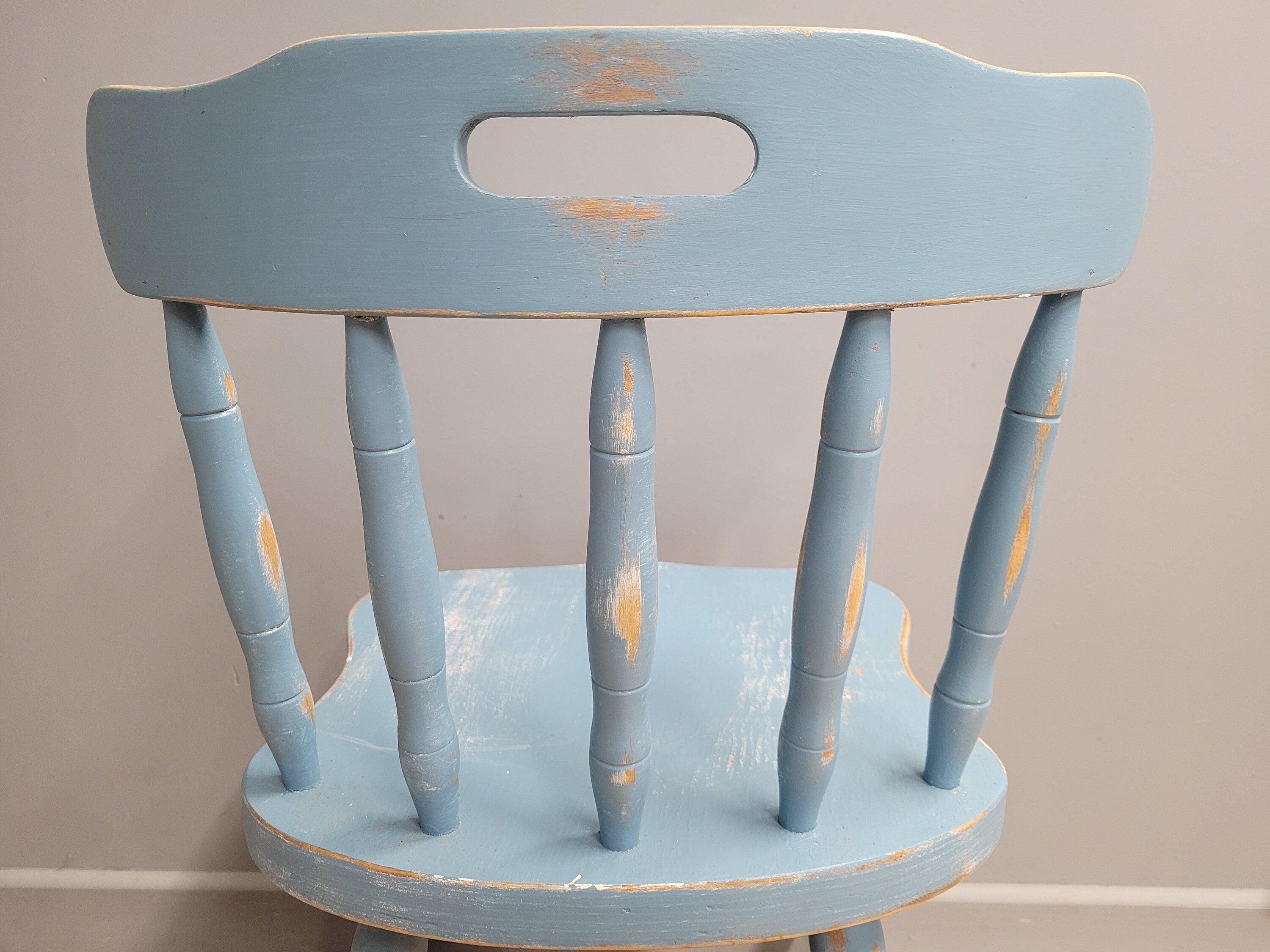 Up-cycled Hand Painted Shabby Chic Kitchen Chair Distressed Chair
