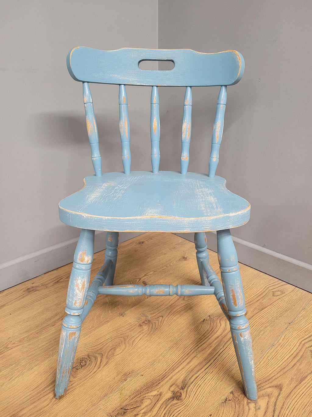 Up-cycled Hand Painted Shabby Chic Kitchen Chair Distressed Chair