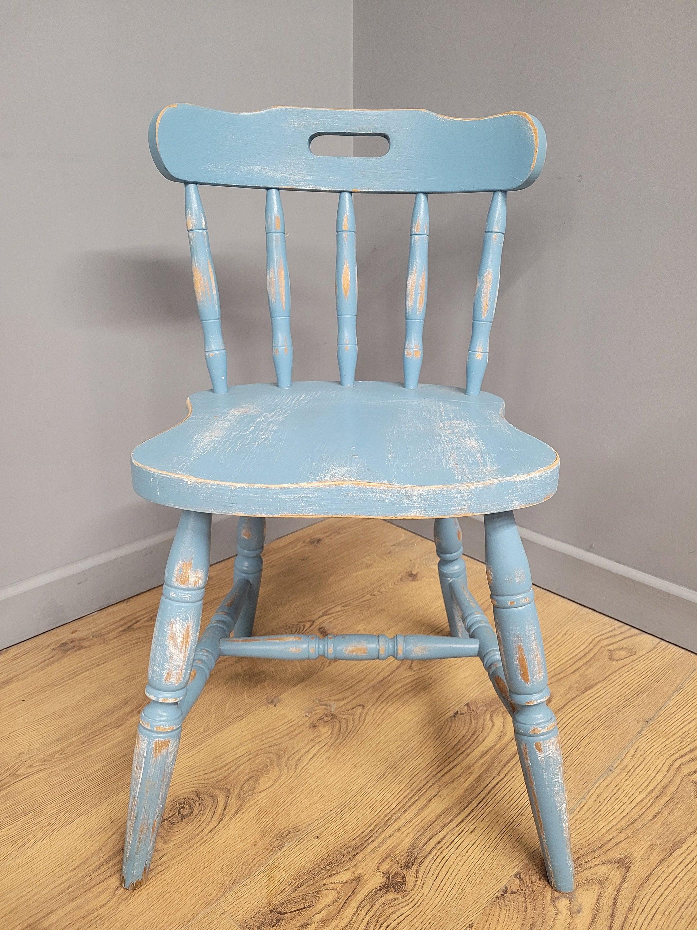 Up-cycled Hand Painted Shabby Chic Kitchen Chair Distressed Chair