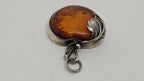 White Metal "Amber" Apple Shaped Bohemian Pendant