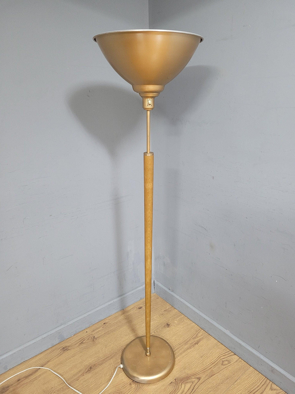 Vintage Metal Mid Century Style Up-Light Standard Lamp