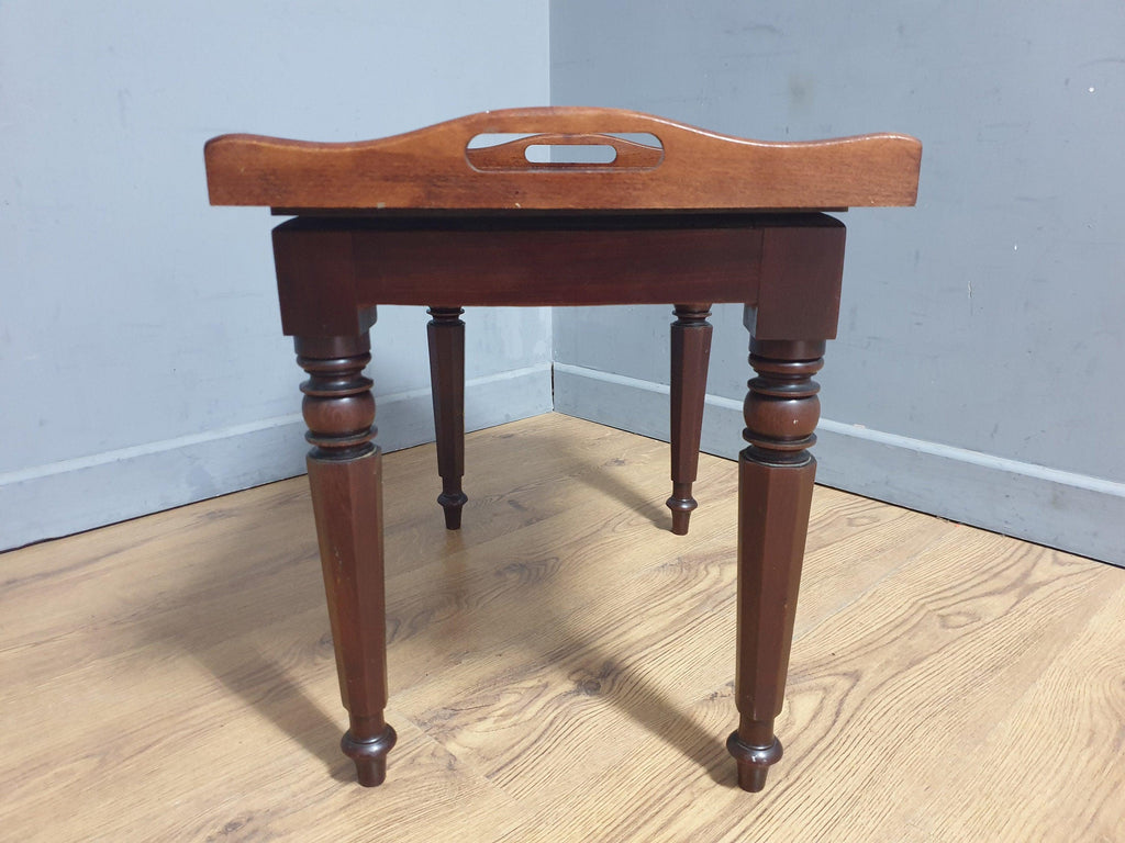 Vintage Mahogany Butlers Tray Side Table With Serving Tray Drinks Table