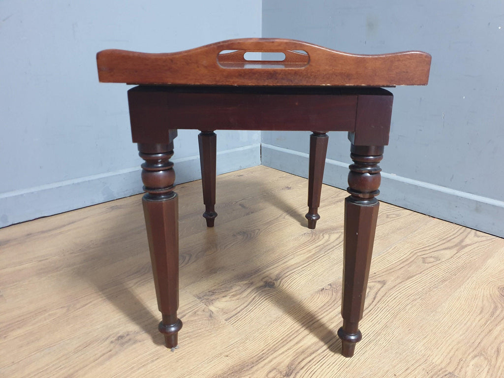 Vintage Mahogany Butlers Tray Side Table With Serving Tray Drinks Table