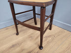 Antique Arts And Crafts Wood Framed Bergere Seat Hall Bedroom Chair