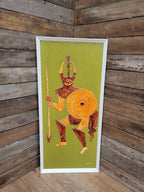 Mid Century Signed Oil Painting Menelaus A Greek Warrior Iliad And The Odyssey