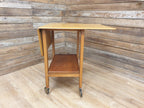 Mid Century Rectangular Drop Leaf Formica Drinks Cocktail Trolley Retro