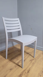 Funky Fun Lightweight Modern Designed Grey Polypropylene Office, Bedroom Chair