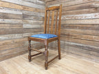 Vintage Early 20thC Barley Twist Oak Slat Back Hall or Bedroom Chair