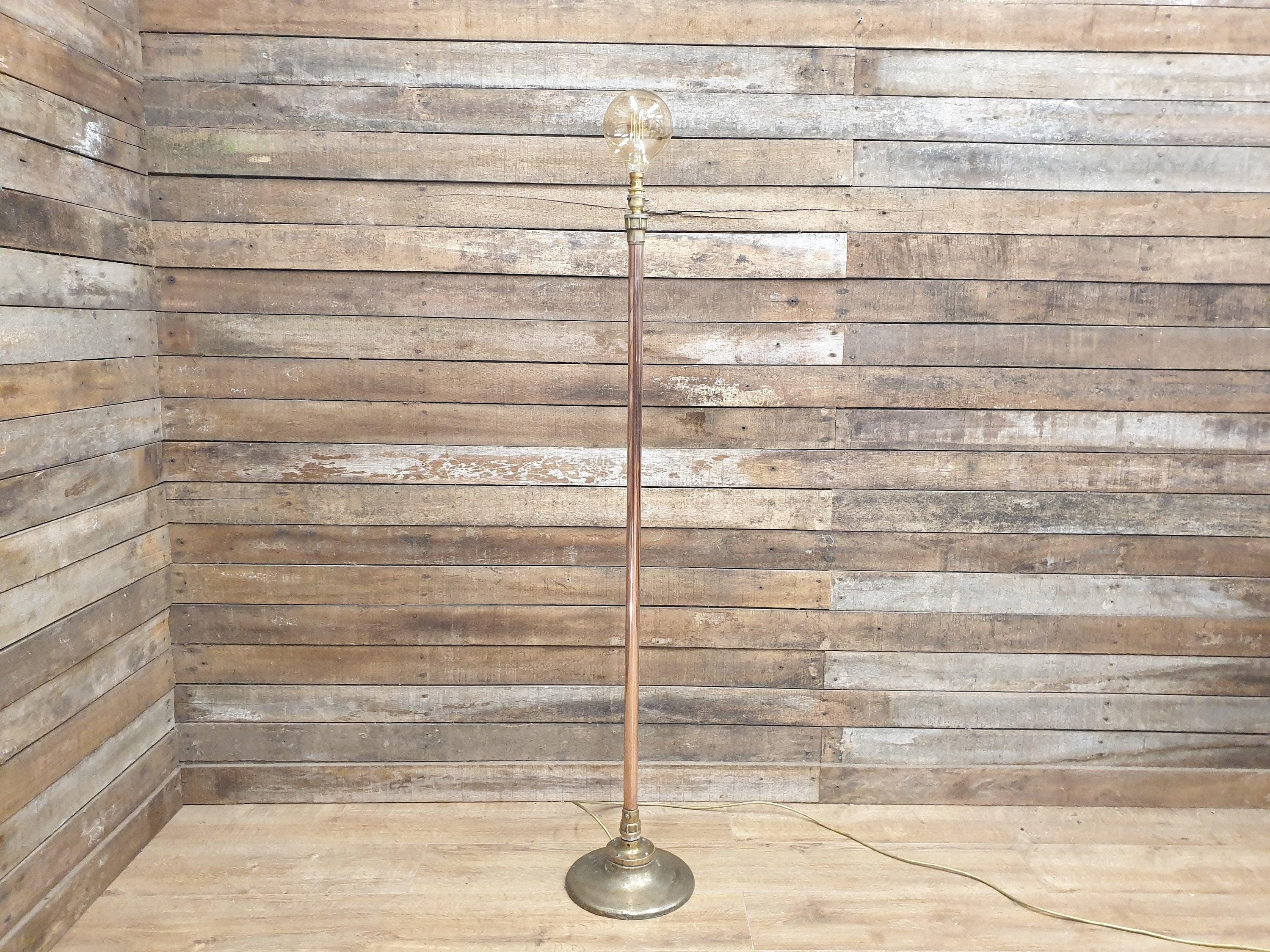 Vintage Floor Standing Steam Punk Style Brass Copper & Bronze Standard Lamp