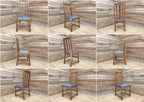 Vintage Early 20thC Barley Twist Oak Slat Back Hall or Bedroom Chair