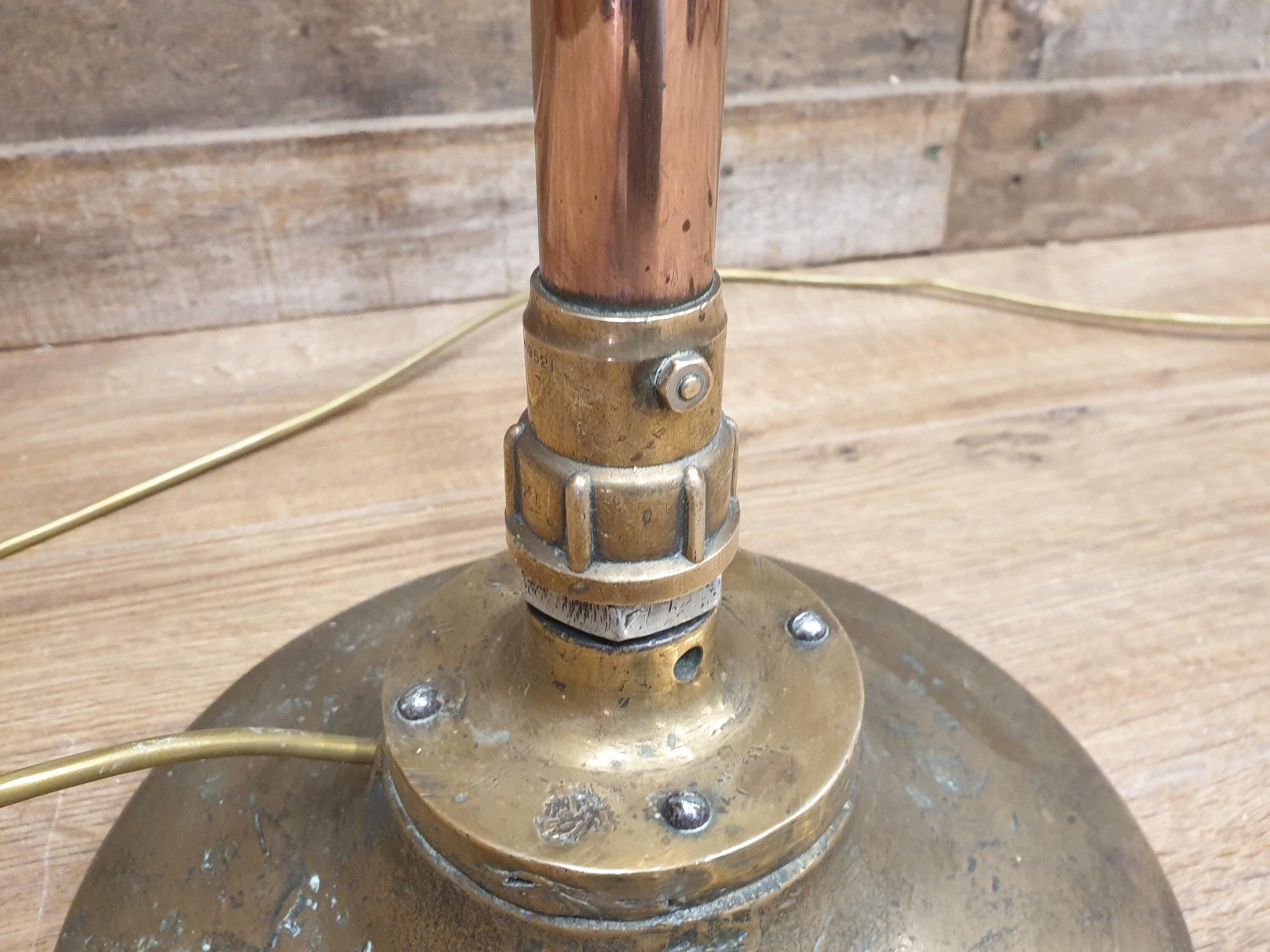 Vintage Floor Standing Steam Punk Style Brass Copper & Bronze Standard Lamp
