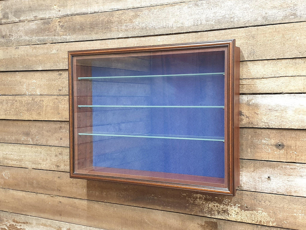 Vintage Curio Glass Fronted Wall Mounted Display Cabinet Shop Display