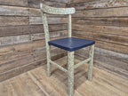 Vintage Upcycled Geometric Designed Decoupage Bedroom Hall Living Room Chair
